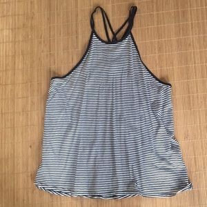 Hollister black and white tank top Medium
